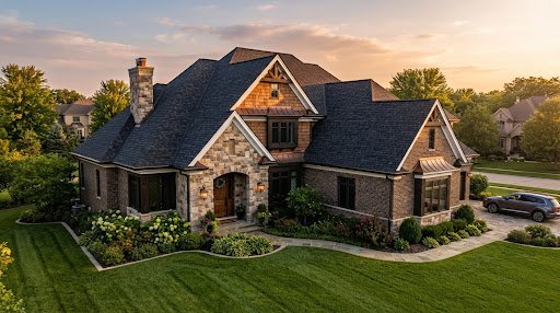 Midtown Dundee restored luxury roof with brand new shingles after restoration